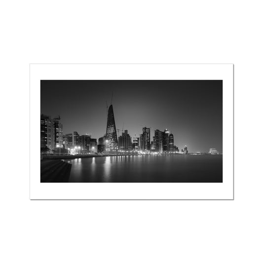 Doha skyline at night C-Type Print