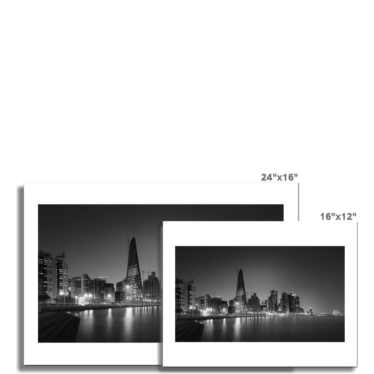 Doha skyline at night C-Type Print